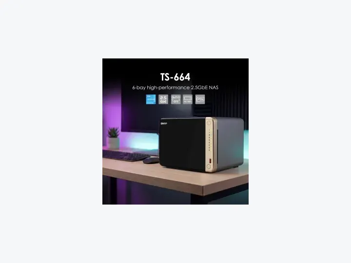 QNAP TS-664-8G network attached storage system